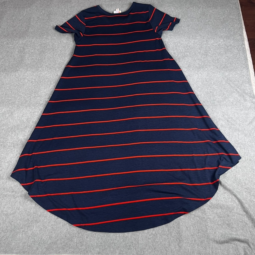 Lot of 2 A-line Striped Dresses w/Pockets LuluRoe Carley XS - Picture 9 of 15